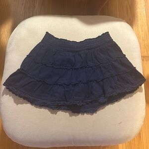 Justice navy blue skort, size kids 7